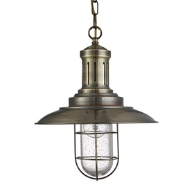 Retro stiliaus pakabinamas šviestuvas Searchlight Fisherman 5401AB, 1 x 7W E27