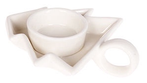 Verners Candle Holder 13x10.8x3.3cm White