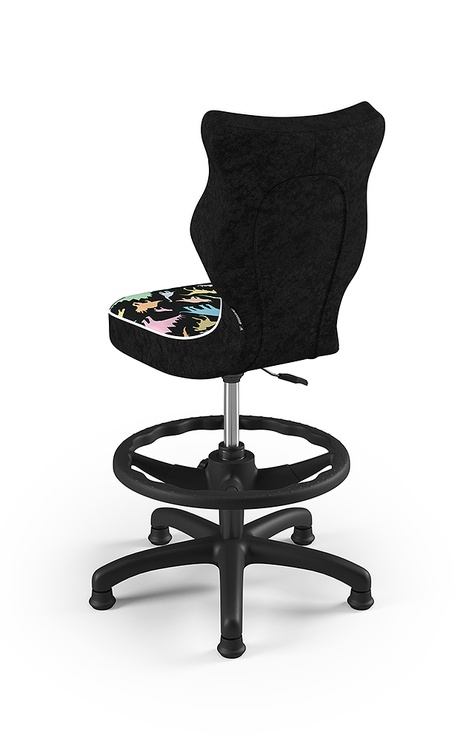 Детский стул с колесиками Petit HC+F ST30, черный/фиолетовый/многоцветный, 30 см x 89.5 см