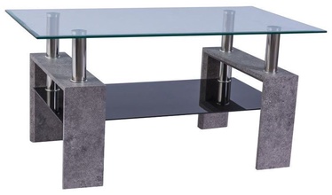 Kafijas galdiņš Signal Meble Lisa II Grey Stone, 1100x600x550 mm