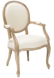 Home4you Chair Elizabeth With Armrests Beige 69604