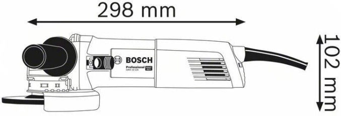 Slīpēšanas ierīce Bosch GWX 10-125 Angle Grinder 1000W