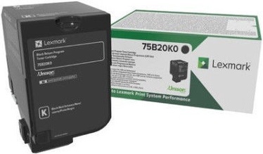 Tonera kasete Lexmark 75B20K0, melna