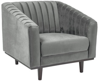 Fotelis Signal Meble Asprey 1 Velvet Grey/Wenge, 83x78x60 cm