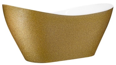 Ванна Besco Viya Glam Gold, 1600 мм x 700 мм x 710 мм, овальная