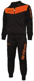 Спортивный костюм Givova Visa Fluo, черный/oранжевый, M