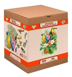 3D puzle Wooden City Tropical Birds L 993624, 300 gab.