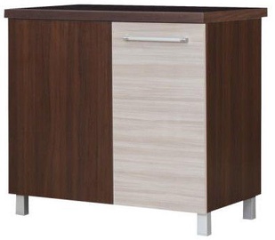 Apakšējais virtuves skapītis Bodzio Laora Corner Left Latte/Nut, 900x520x860 mm