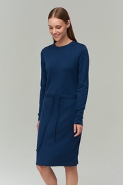 Audimas Merino Bamboo Blend Dress Blue S