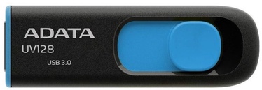USB zibatmiņa Adata UV128, zila/melna, 32 GB
