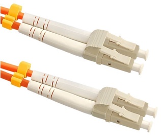 Qoltec Fiber Optic Cable Multimode LC/UPC to LC/UPC 50/125 OM2 50m