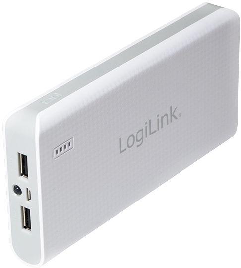 Nešiojamas įkroviklis (Power bank) Logilink, 20000 mAh, balta