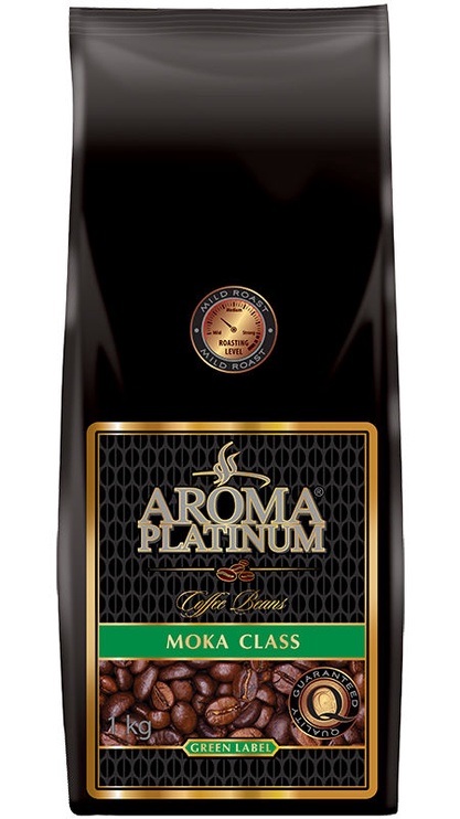 Кофе в зернах Aroma Platinum Moka Class Green Label, 1 кг