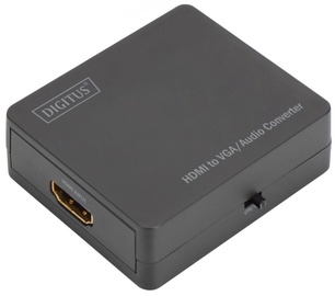 Digitus Adapter HDMI / VGA / Mini Jack Black