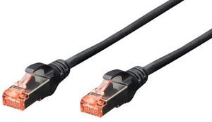 Кабель Assmann Professional Patch Cable, черный/oранжевый, 3 м