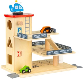 EcoToys Wooden Toy Track Parking Garage With Elevator 209511