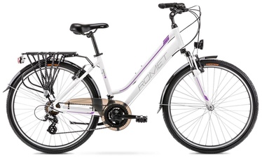 Velosipēds Romet Gazela 1 White/Purple 2021, 19", 28"
