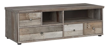 TV staliukas Black Red White Tarbes Canyon Oak, 1300x520x430 mm