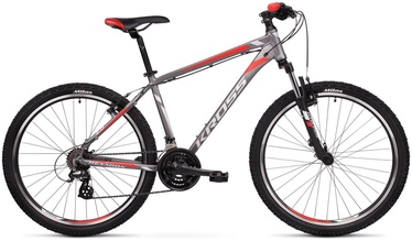 Kross Hexagon 2.0 S 27.5" Graphite Silver Red Matte 20