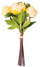 Kunstlill, pojeng Home4you In Garden Peony Bunc, kollane, 300 mm