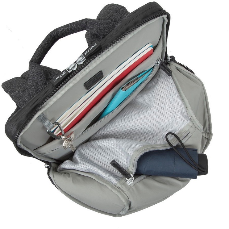 Sülearvuti seljakott Rivacase Melange MacBook Pro And Ultrabook Backpack, must, 15.6"