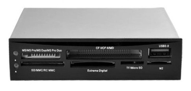 iBOX Internal Card Reader 88in1 + USB 3.0 Black
