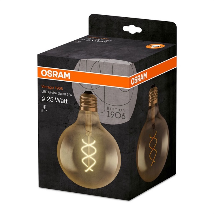 Spuldze Osram LED, silti balta, E27, 5 W, 250 lm