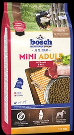 Sausā suņu barība Bosch PetFood Mini Adult, jēra gaļa/rīsi/mājputnu gaļa, 1 kg