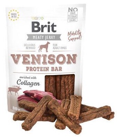 Brit Meaty Jerky Snack Venison Protein Bar 80g