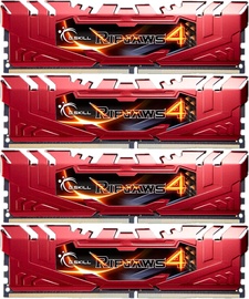 G.SKILL RipJaws 4 Red 16GB 2133MHz CL15 DDR4 KIT OF 4 F4-2133C15Q-16GRR