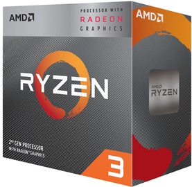 Procesors AMD AMD Ryzen 3 3200G 3.6GHz 4MB w/ Radeon Vega 8 Graphics BOX YD3200C5FHBOX, 3.6GHz, AM4, 4MB