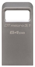 Kingston 64GB DataTraveler Micro Memory Stick USB 3.1 Silver