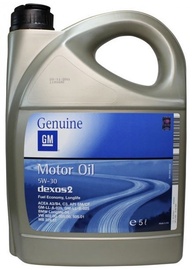 Mootoriõli GM Dexos2 5W - 30, sünteetiline, sõiduautole, 5 l