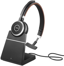 Ausinės Jabra Evolve 65 Mono On-Ear Black, belaidės