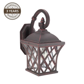 Lampa Domoletti EL-789DN, 60W, E27, IP23, melna/sarkana, 22 cm x 37.5 cm