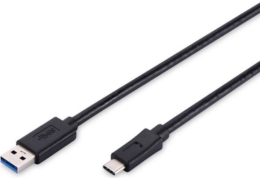Провод Assmann USB Cable USB/USB USB 2.0 A male, USB 2.0, 1.8 м, черный