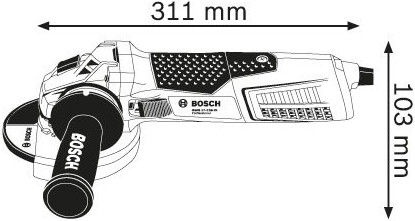 Slīpēšanas mašīnas Bosch GWS 19-125 CIST, 1900 W