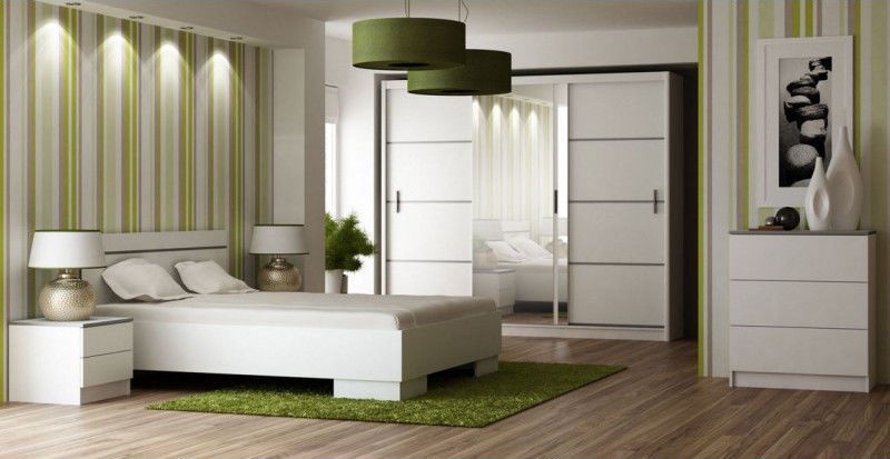 Комплект мебели для спальни Stolar Vista, белый