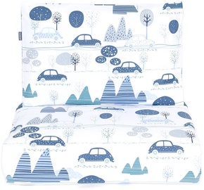MamoTato Bedding Set Cars Blue 2pcs