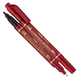Marker N75W-B punane 2 otsaga 0,6/1,5mm Pentel
