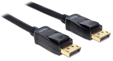 Провод Delock Displayport to Displayport Display port male, Display port male, 3 м, черный