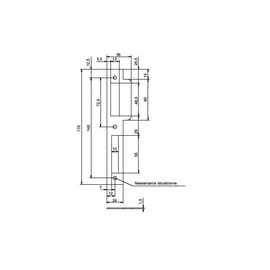 Plokštelė Lob Strike Plate RP851P, cinkuota