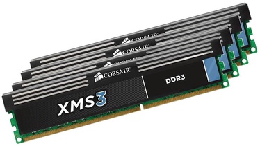 Corsair XMS3 16GB DDR3 CL9 KIT OF 4 CMX16GX3M4A1600C9