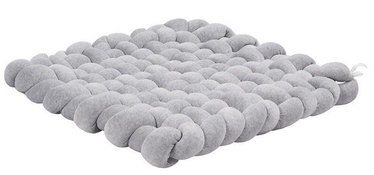 Lulando Braid Velor Mat Grey Melange 80x80cm
