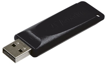 USB zibatmiņa Verbatim Slider, melna, 64 GB