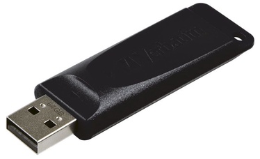 USB atmintinė Verbatim Slider, juoda, 64 GB