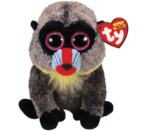 Pliušinis babuinas TY Beanie Boos 36895, 15 cm, nuo 3 m.