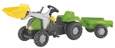 Авто и мото педали Rolly Toys Tractor With Frontloader & Trailer Green 023134