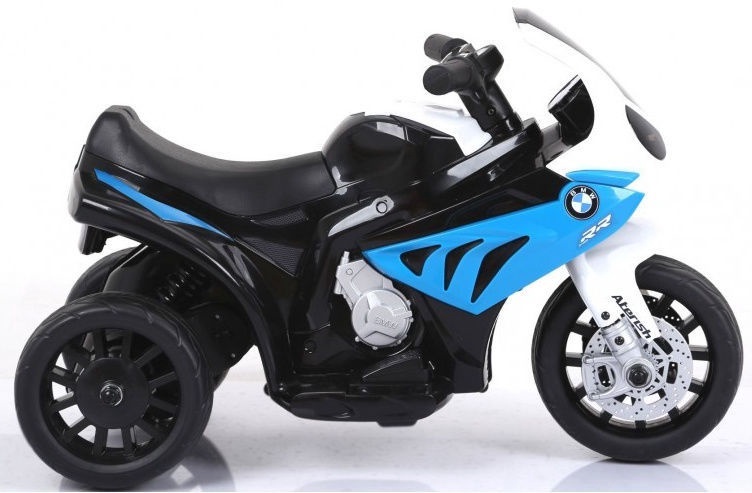Bērnu elektromobilis - motocikls, melna