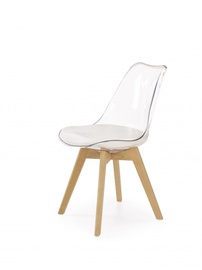 Стул для столовой Halmar K246 Beech/Transparent